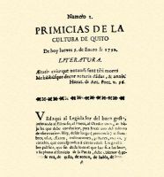 Primicias de la Cultura de Quito